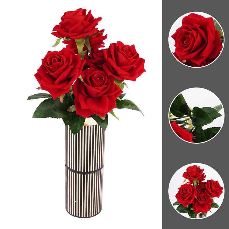 Artificial Flower Bouqet - velvet fabric (Imported) - Image 3